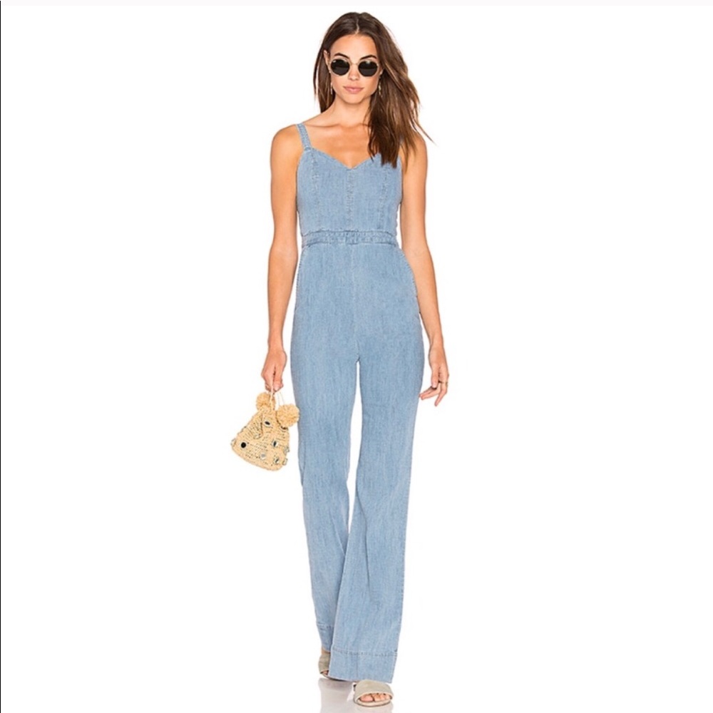 NWT Alice + Olivia Chambray Jumpsuit